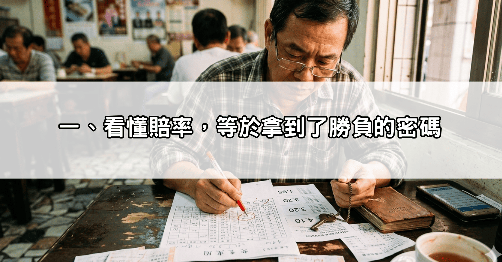 一、看懂賠率,等於拿到了勝負的密碼