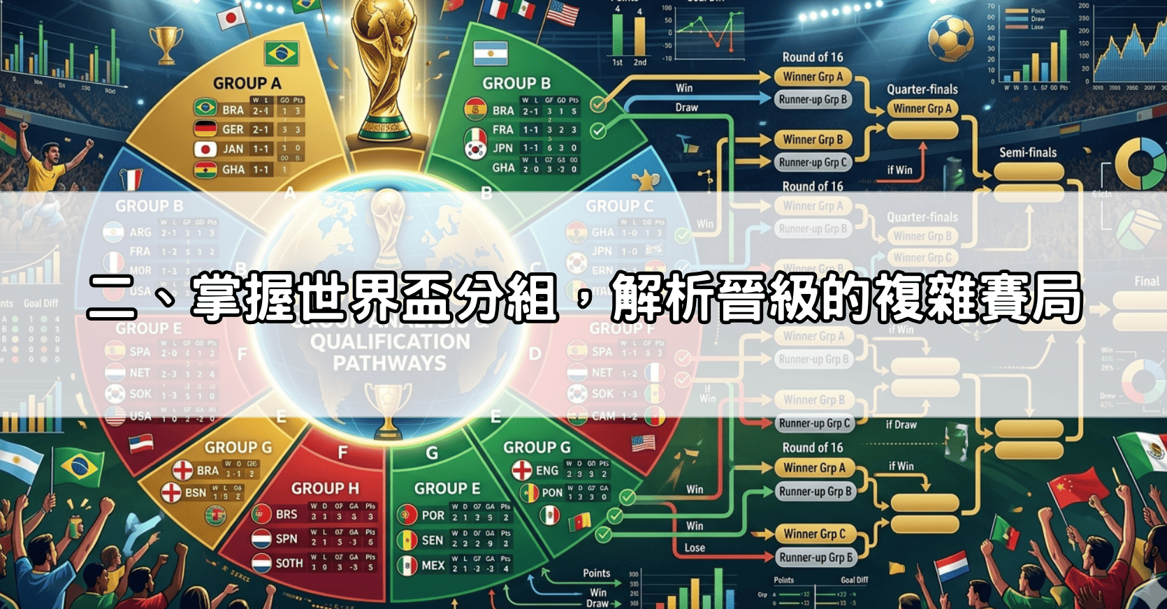 二、掌握世界盃分組,解析晉級的複雜賽局